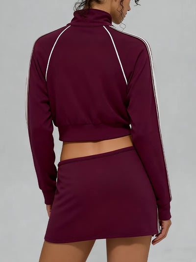 SPARK New Autumn/Winter Modal Air Layer Jacket with White Stripes QY6609