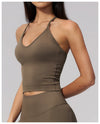 SPARK Seamless Halter Neck Y-Back Yoga Fitness Tank Top ZC3595