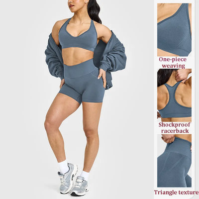 SPARK Seamless High Waist Hip Lift Yoga Cycling Shorts RX6017