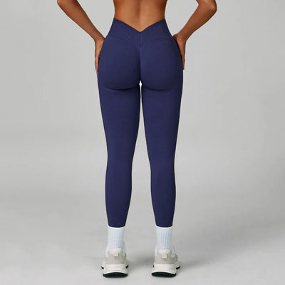 SPARK Seamless V-shaped Tight Slim Fitness Leggings ZC7790