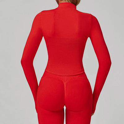 SPARK Slim-fit Zip-up Yoga Jacket For Women ZC7725