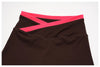 SPARK New Color-Block Cross Waist Yoga Athletic Shorts ZC2578