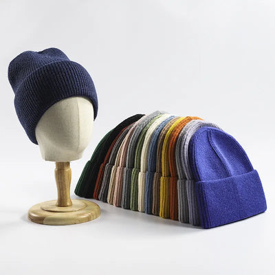 SPARK Unisex Thick Knit Beanie | Warm Winter Cuffed Hat with Ear Coverage