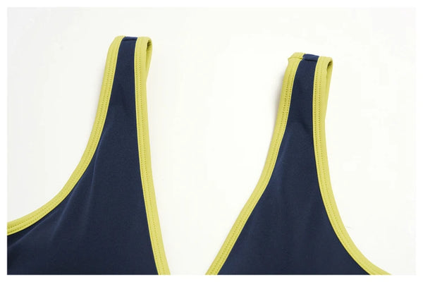 SPARK Chic Colorblock Yoga Workout Sports Bra ZC3588