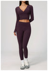SPARK Women's Slim-Fit Long-Sleeve Yoga Top ZC4208