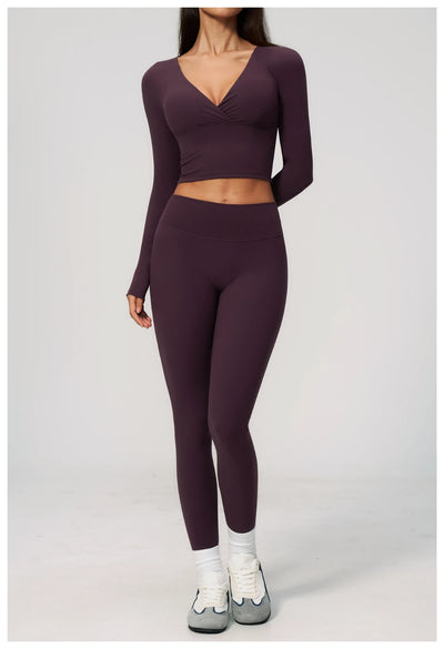 SPARK Women's Slim-Fit Long-Sleeve Yoga Top ZC4208