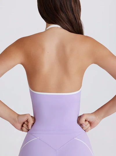 SPARK Halter Neck Spaghetti Straps Yoga Tank Top QY6550