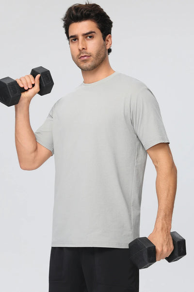 SPARK Men's Loose Fit Casual Sport Quick-drying T-shirt YEL61203
