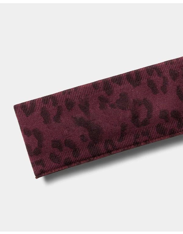 SPARK Seamless Leopard-print Yoga Fitness Headband RXW3006-2