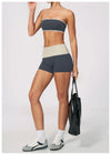 SPARK Women's Color-block Yoga Tube Top ZC2570