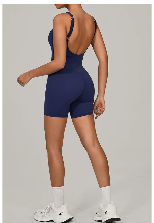 SPARK Quick-dry One-piece Workout Bodysuit with Adjustable Straps TF1410