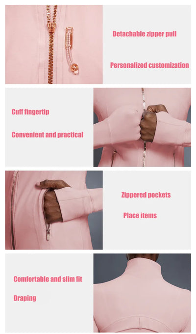 SPARK Autumn Zipper Long-sleeved Yoga Jacket DQ25151