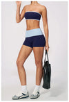 SPARK Women's Fold-Over Waist Naked-Feel Yoga Shorts ZC2570