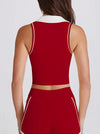 SPARK V-shaped Polo Collar Running Pilates Fitness Vest QY6537