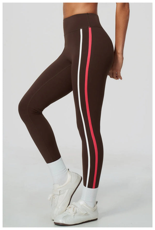 SPARK Women’s Color-Block High-Waisted Tummy Control Yoga Leggings ZC2578