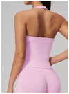 SPARK Seamless V-neck Halter Yoga Fitness Tank Top ZC2557