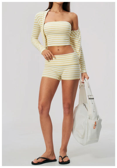 SPARK Women's New Striped Yoga Fitness Tube Top ZC4556
