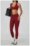 SPARK Women's Naked-Feel Cross Waist Yoga Leggings ZC2588