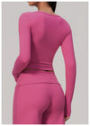 SPARK Women's Long-Sleeve High Stretch Slim-Fit Yoga Top ZC9599