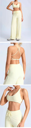 SPARK Women’s Cross-Back Yoga Top with Built-in Bra CY3535