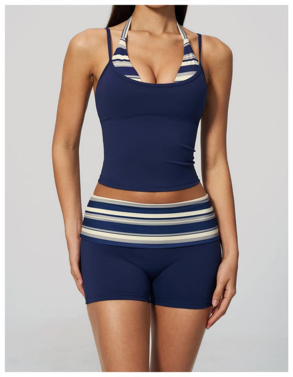SPARK 2026 Summer New Fold Over Yoga Fitness Shorts ZC4549