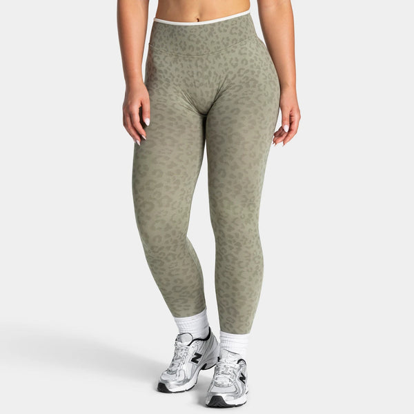 SPARK Seamless Leopard-print Yoga Fitness Leggings RXW3006-2