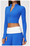 SPARK Women’s Cropped Style Yoga Fitness Jacket ZC9666