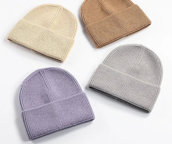 SPARK Unisex Thick Knit Beanie | Warm Winter Cuffed Hat with Ear Coverage