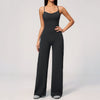 SPARK Cross Back Yoga Flared Jumpsuit For Women ZC4529