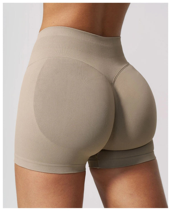 SPARK Women's Seamless High-Waisted Butt-Lifting Yoga Athletic Shorts ZC4535