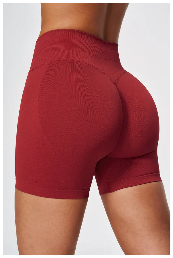 SPARK Women's Seamless High-Waisted Butt-Lifting Yoga Shorts ZC5112