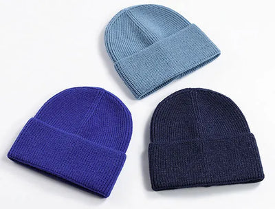 SPARK Unisex Thick Knit Beanie | Warm Winter Cuffed Hat with Ear Coverage