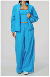SPARK Women’s Color-Block Stand-Collar Zip-Up Jacket ZC3616-1