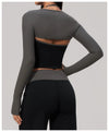 SPARK New Long-Sleeve Crop Athletic Yoga Shrug ZC9639