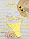SPARK New Solid Color Ruffled Low-neck Bikini CHSG315R