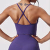 SPARK V-Neck Cross Beautiful Back Yoga Tank Top CY5339