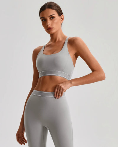 SPARK Women's High Impact Adjustable Back Closure Yoga Bra LQ2231