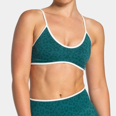 SPARK Seamless Leopard-print Yoga Fitness Bra RXW3006-2