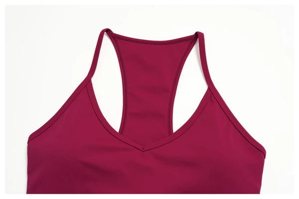 SPARK Women's Spaghetti Strap Halter Racerback Yoga Tank Top ZC5558