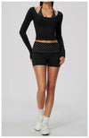SPARK Women’s Color Block Stripe Yoga Long Sleeve Top ZC4549