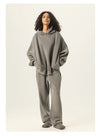 SPARK Unisex Washed-Style Plush-Lined Sweatshirt Set PL8305