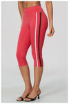 SPARK Women’s Color-Block High-Waisted Tummy Control Yoga Capri ZC2578