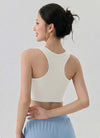SPARK Women's Ribbed High Neck Yoga Vest DS116245