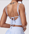 SPARK Beautiful Back Double Shoulder Straps Top CY5227