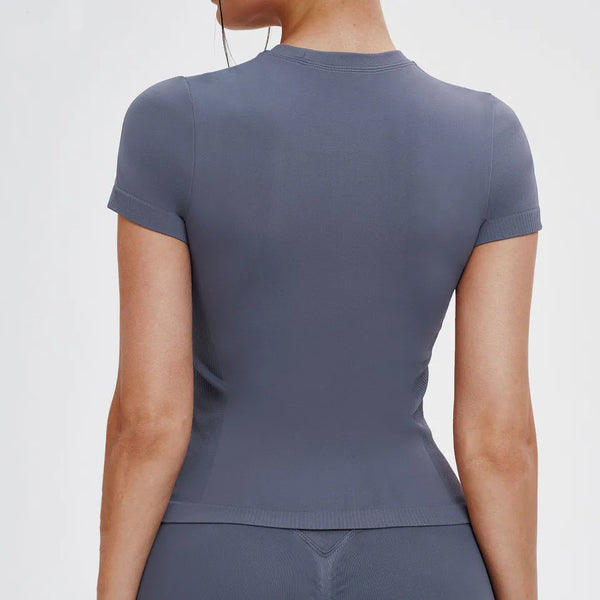 SPARK Seamless Crew Neck Yoga T-shirt Top ZC5081