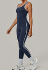 SPARK Color Block Naked-feel Fit Yoga Fitness Two-piece Set TF7709