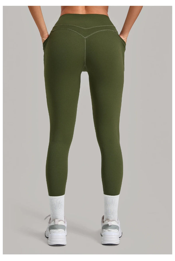 SPARK Women's Hip-lifting Yoga Leggings With Pockets QS2629