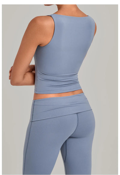 SPARK Women’s Square Neck Yoga Tank Tops TF6012