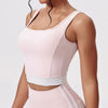 SPARK Contrast Color Yoga Pleated Bra Sports Vest CY5483