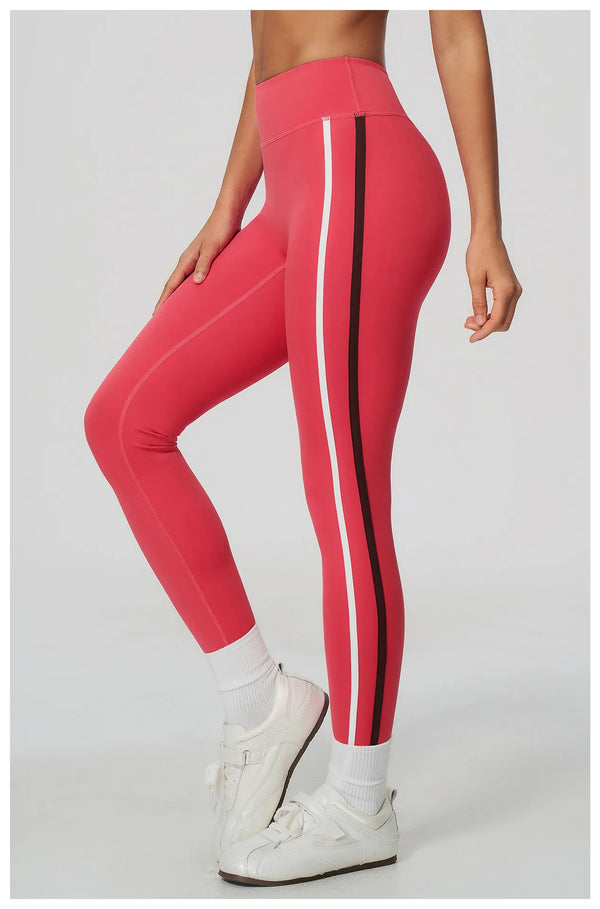 SPARK Women’s Color-Block High-Waisted Tummy Control Yoga Leggings ZC2578